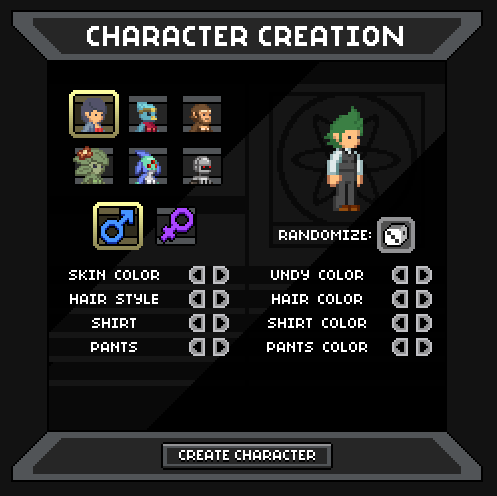 starbound re customize character