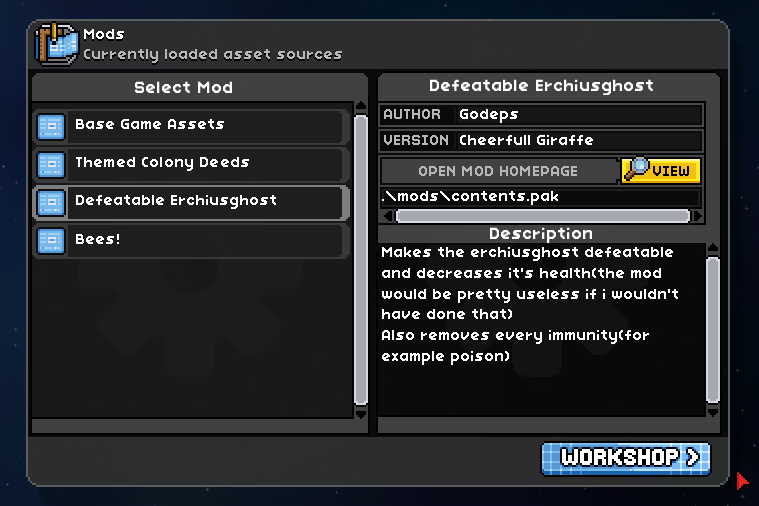 workshop mods not downloading starbound steam